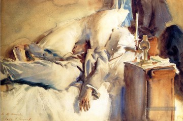 Peter Harrison Asleep John Singer Sargent Peinture à l'huile
